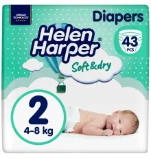 Підгузки Helen Harper Soft&Dry New Mini Розмір 2 (4-8 кг) 43 шт (2316770)