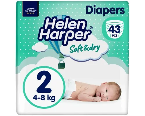 Підгузки Helen Harper Soft&Dry New Mini Розмір 2 (4-8 кг) 43 шт (2316770)