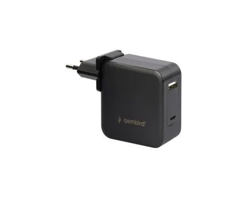 Зарядний пристрій Gembird 60W PD & QC, Type-C, USB-A (NPA-PD60-01)