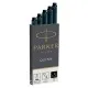 Чорнило для піряних ручок Parker Картриджи Quink /5шт синій (11 410BLU)