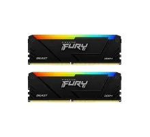 Модуль пам'яті для комп'ютера DDR4 16GB (2x8GB) 3600 MHz Beast RGB Kingston Fury (ex.HyperX) (KF436C17BB2AK2/16)