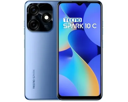 Мобільний телефон Tecno KI5k (Spark 10C 4/128Gb) Meta Blue (4895180798160)