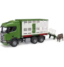 Спецтехника Bruder Автомобиль Scania Super 560R для перевозки животных 1:16 с коровой (03548)