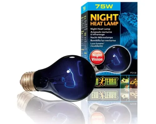 Светильник для террариума ExoTerra Night Heat Lamp имитирующий эффект лунного света 75 W, E27 (для обогрева) (015561221306)