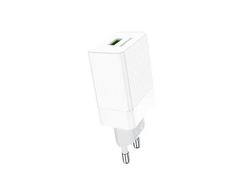 Зарядное устройство BOROFONE BA47A Mighty speed single port QC3.0 3A + Type-C cable White (BA47AW)