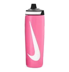 Пляшка для води Nike Refuel Bottle 24 OZ рожевий, чорний, білий 709 мл N.100.7666.634.24 (887791745491)