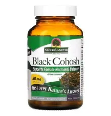 Травы Nature's Answer Клопогон, 50 мг, Black Cohosh, Full Spectrum Herb, 90 вегетарианских кап (NTA-16126)