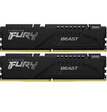 Модуль пам'яті для комп'ютера DDR5 16GB (2x8GB) 6000 MHz Beast Black XMP Kingston Fury (ex.HyperX) (KF560C30BBK2-16)