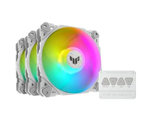 Кулер до корпусу Corsair TUF Gaming TF120 ARGB 3IN1 White (90DA0033-B09030)