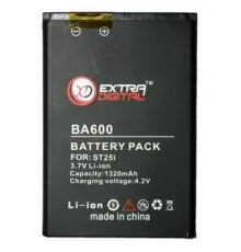 Акумуляторна батарея Extradigital Sony Ericsson BA600 (1320 mAh) (BMS6344)