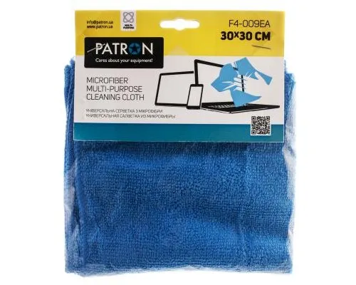 Серветки Patron microfiber 1*30x30cm, для TFT/Television/Plasma (F4-009EA)