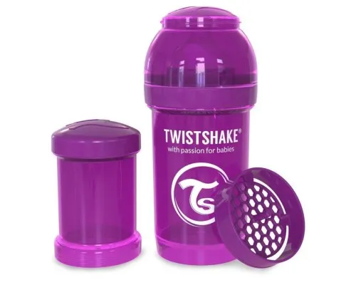 Пляшечка для годування Twistshake антиколиковая 180 мл, фиолетовая (24850)