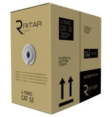 Кабель сетевой Ritar UTP 305м КНПп (4*2*0,51) [СCA] внешний, проволока (03502)