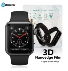 Пленка защитная BeCover Full Cover для Apple Watch Series 3/4 42mm/44mm (701962)