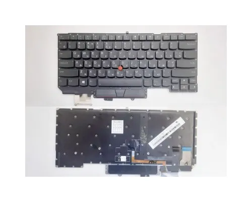 Клавіатура ноутбука Lenovo ThinkPad X1 Carbon Gen5 (2017) черная с ТП с подсв UA (A46124)