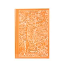 Книга записна Axent Maps Prague А4 в твердій обкладинці 96 аркушів в клітинку Пе (8422-542-A)