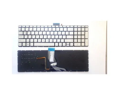 Клавиатура ноутбука HP Pavilion 15-AB/15Z-AB/15-AK/15-BC/17-AB/Omen 15-AX серебр с (A46191)