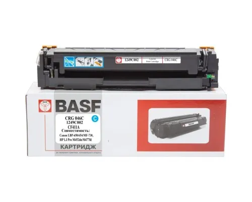 Картридж BASF Canon 046, LBP-650, HP LJ Pro M452dn аналог 1249C002/046C/CF (BASF-KT-CRG046C-U)