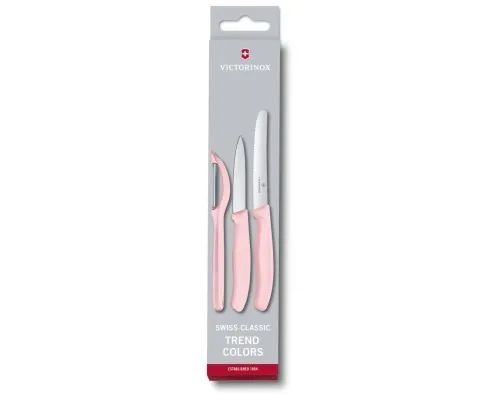 Набор ножей Victorinox SwissClassic Paring Set 3 шт Universal Pink (6.7116.31L52)