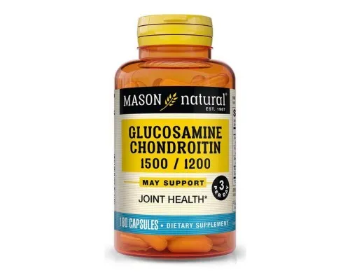 Витаминно-минеральный комплекс Mason Natural Глюкозамин и Хондроитин 1500/1200, Glucosamine Chondroitin, (MAV13037)