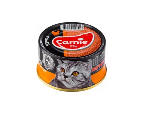 Паштет для котів Carnie мясний з куркою 90 г (4820255190518)