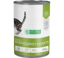 Консерви для котів Nature's Protection Kitten Beef & Turkey hearts 400 г (KIK45610)