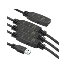 Адаптер USB 3.0 AM - AF, 30 m, active PowerPlant (CA912872)