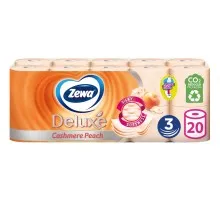 Туалетний папір Zewa Deluxe Персик 3 шари 20 рулонів (7322540556117)