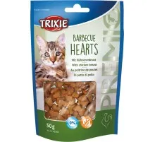 Ласощі для котів Trixie Premio Barbecue Hearts з куркою 50 г (4011905427034)