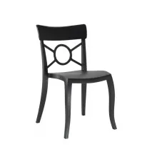 Кухонний стілець PAPATYA o-pera-s сидіння чорне, верх суцільно чорний (2234)