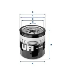 Фільтр масляний UFI 23.280.00