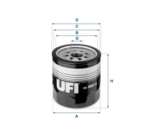 Фільтр масляний UFI 23.280.00