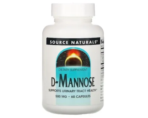 Витаминно-минеральный комплекс Source Naturals D-Манноза 500мг, 60 капсул (SNS-02198)