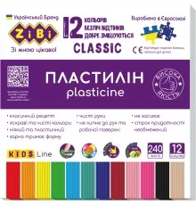 Пластилин ZiBi Classic 12 цветов 240 г (ZB.6233)