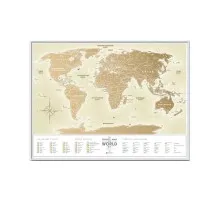 Скретч карта 1DEA.me Travel Map Gold World (13002)