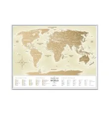 Скретч карта 1DEA.me Travel Map Gold World (13002)