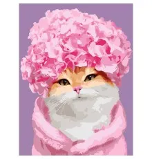 Картина по номерам Santi Гламурная кошка 30x40 см (954475)