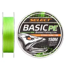 Шнур Select Basic PE 150m Light Green 0.14mm 15lb/6.8kg (1870.18.14)