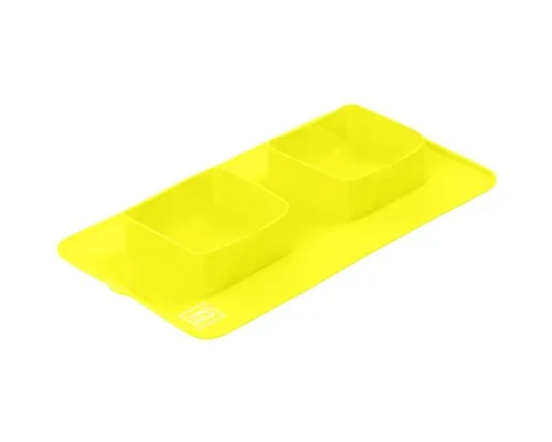 Посуд для собак WAUDOG Silicone Миска складана 385х230х50 мм жовта (50808)