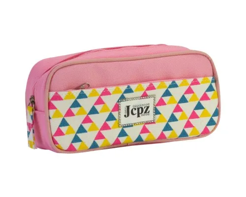 Пенал Cool For School 2 відділення Рожевий (J-2396-pink)