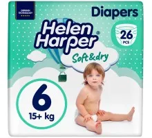 Підгузки Helen Harper Soft&Dry New XL Розмір 6 (15+ кг) 26 шт (2316780)
