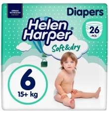 Підгузки Helen Harper Soft&Dry New XL Розмір 6 (15+ кг) 26 шт (2316780)