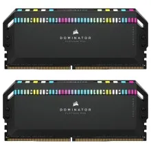 Модуль памяти для компьютера DDR5 64GB (2x32GB) 6600 MHz Dominator Platinum RGB Black Corsair (CMT64GX5M2B6600C32)