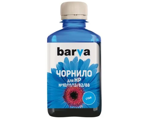 Чернила Barva HP 10/13/82/88,180 мл, Cyan (H10-686)