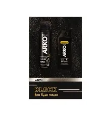 Набір косметики ARKO Men Black Гель для гоління 200 мл + Гель для душу 260 мл (8690506546724)