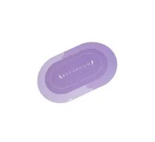 Килимок для ванної Stenson суперпоглинаючий 50 х 80 см овальний світло-фіолетовий (R30940 l.violet)