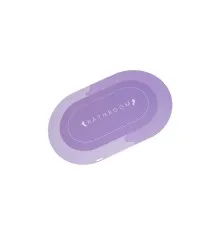Килимок для ванної Stenson суперпоглинаючий 50 х 80 см овальний світло-фіолетовий (R30940 l.violet)