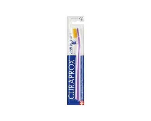 Зубна щітка Curaprox CS 5460 Ultra Soft Ультрам'яка D 0.10 мм Лілова з жовтою щетиною (CS 5460-15)