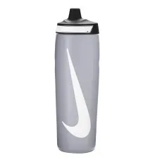Бутылка для воды Nike Refuel Bottle 24 OZ сірий, чорний, білий 709 мл N.100.7666.086.24 (887791747518)