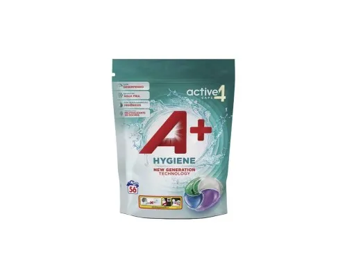 Капсули для прання A+ Hygiene Для всіх типів тканин 56 шт. (8435495836216)